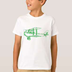 Vintage Biplane - Grass Green T-Shirt