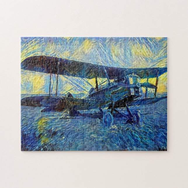 Vintage Biplane Jigsaw Puzzle (Horizontal)