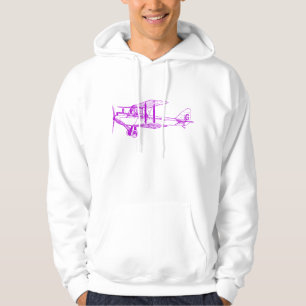 Vintage Biplane - Purple Hoodie