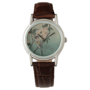 Vintage Bird and Blossom Illustration Watch