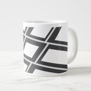 Vintage Bird Black And White Large Coffee Mug