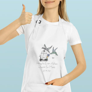 Vintage Bird Cage Happily Ever After Anniversary Standard Apron