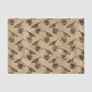 Vintage Bird Ephemera Decoupage tissue paper
