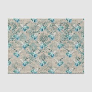 Vintage Bird Ephemera Decoupage tissue paper