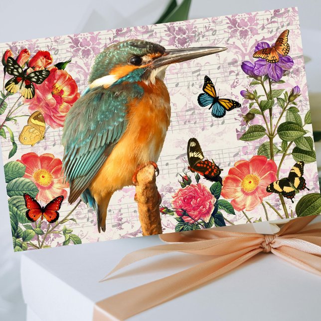 Vintage Bird, Flowers Butterflies Music, Decoupage Tissue Paper (Creator Uploaded)