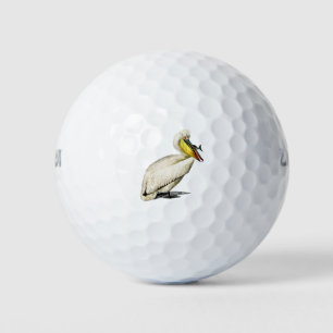 Vintage: bird Illustration Golf Balls