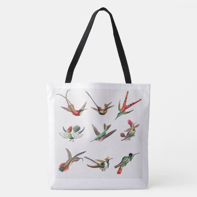Vintage bird lovers tote bag (Front)