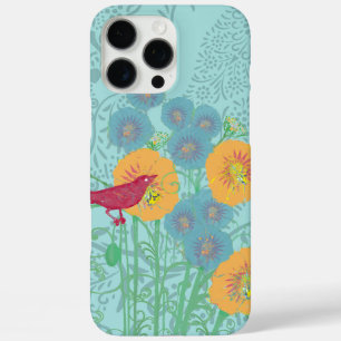 Vintage Bird Morning Glory iPhone 16 Pro Max Case