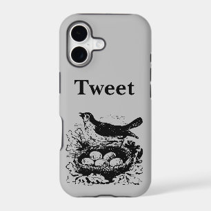 Vintage Bird Nest & Eggs Case-Mate iPhone Case