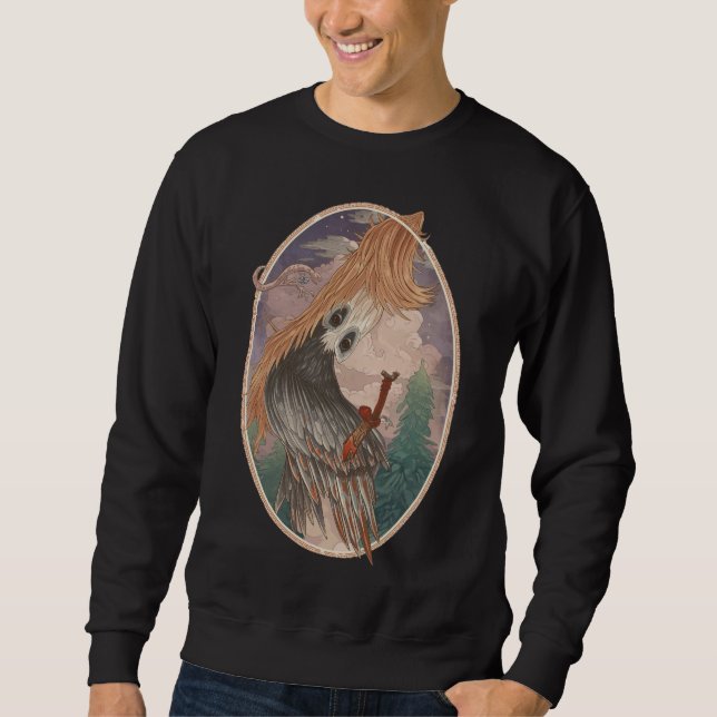 Vintage Bird Sweatshirt | Retro Old-Style  (Front)