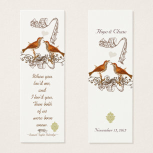 Vintage Bird Wedding Tags