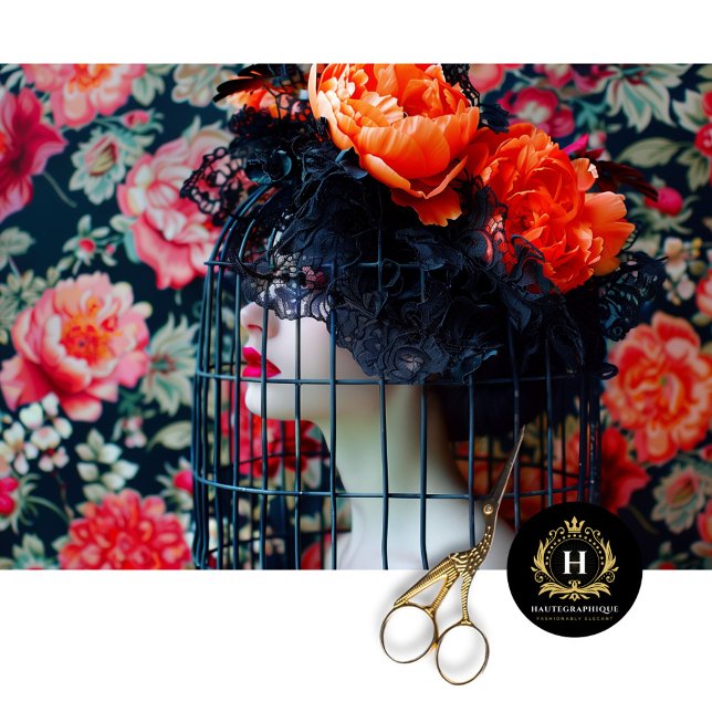 Vintage Birdcage Hat Floral Decoupage Tissue Paper (Creator Uploaded)