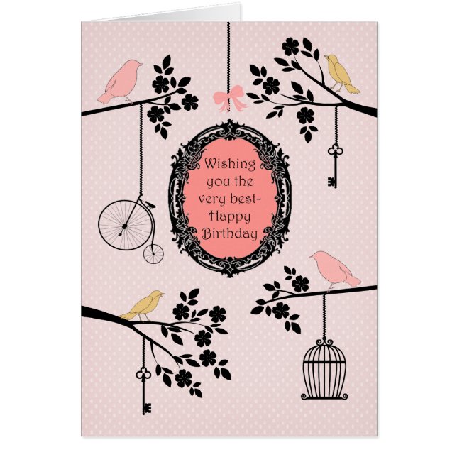 Vintage Birds and Branches (Front)