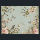 Vintage Birds and Butterflies Cherry Blossom Tree  Tissue Paper<br><div class="desc">Elevate your gift wrapping with this exquisite Vintage Birds and Butterflies Cherry Blossom Tree Tissue Paper! Featuring a beautifully detailed design of delicate birds, vibrant butterflies, and blooming cherry blossoms, this tissue paper adds a charming, vintage touch to any occasion. Perfect for wrapping gifts, decorating party favors, or adding a...</div>