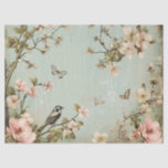 Vintage Birds and Butterflies Cherry Blossom Tree  Tissue Paper<br><div class="desc">Elevate your gift wrapping with this exquisite Vintage Birds and Butterflies Cherry Blossom Tree Tissue Paper! Featuring a beautifully detailed design of delicate birds, vibrant butterflies, and blooming cherry blossoms, this tissue paper adds a charming, vintage touch to any occasion. Perfect for wrapping gifts, decorating party favors, or adding a...</div>