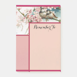 Vintage Birds And Flowers 1 Post-it Notes