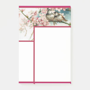Vintage Birds And Flowers 1A Post-it Notes
