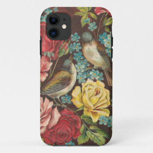 Vintage Birds and Flowers iPhone 11 Case