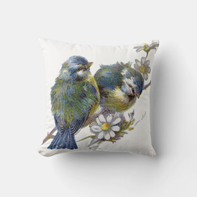 Vintage Birds Cushion (Front)