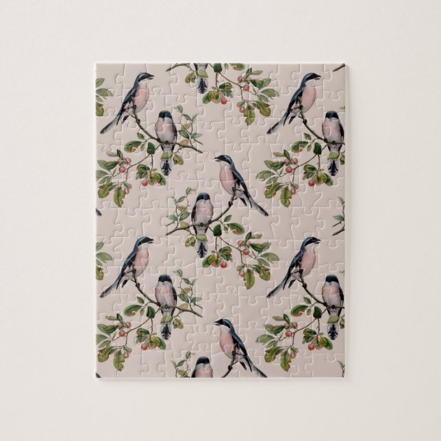 Vintage Birds Illustration Art Jigsaw Puzzle (Vertical)