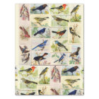 Vintage Birds Postcards Decoupage Tissue Paper