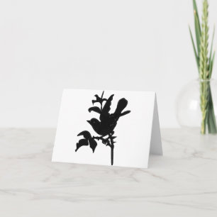 Vintage  Birds Thank You Card