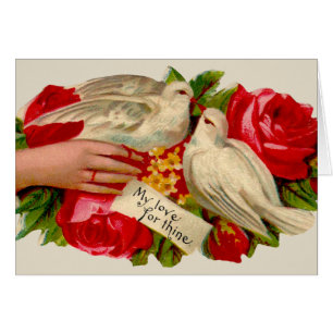 Vintage Birds Victorian Love Dove Classic Art
