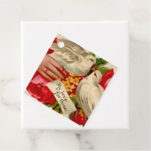 Vintage Birds Victorian Love Dove Classic Art Favour Tags