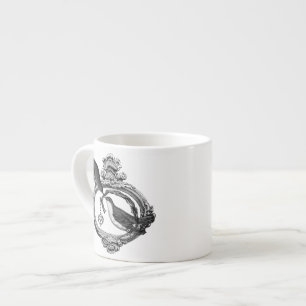 Vintage Birds With Heart Locket Apparel and Gifts Espresso Cup