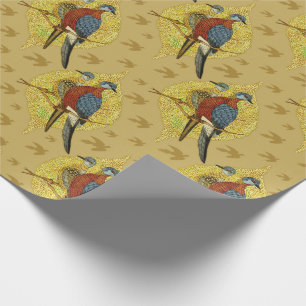 Vintage Birds Wrapper Paper