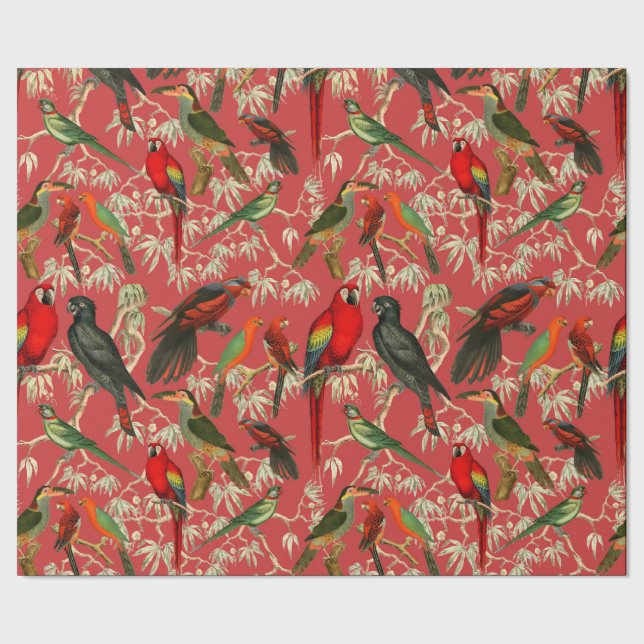 Vintage birds wrapping paper (Seam)