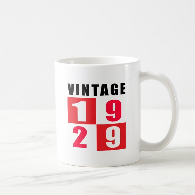 Vintage Birthday 1929 Coffee Mug (Right)