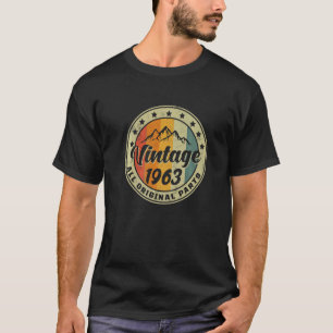 Vintage Birthday 1963 All Original Parts Women Men T-Shirt