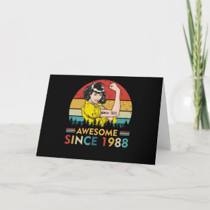 Vintage Birthday 1988 Card