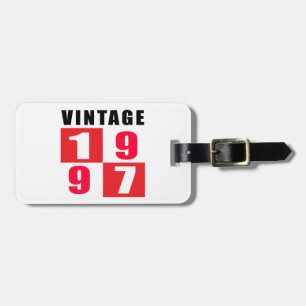 Vintage Birthday 1997 Luggage Tag