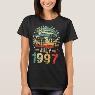 Vintage Birthday Awesome Since July 1997 T-Shirt