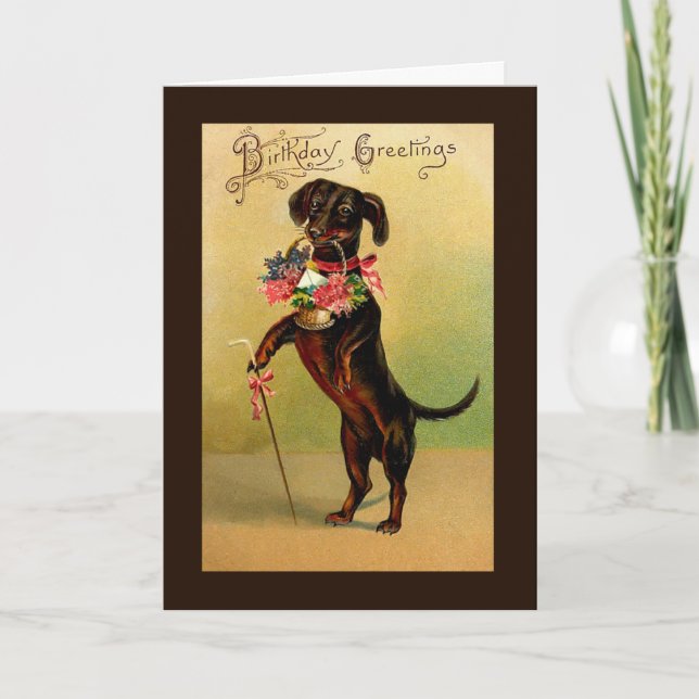 Vintage Birthday Card (Front)