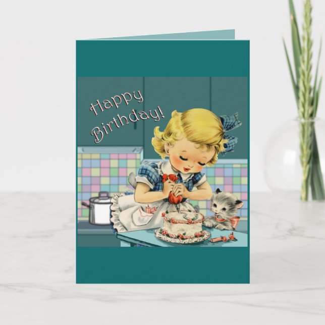 Vintage Birthday  Card (Front)