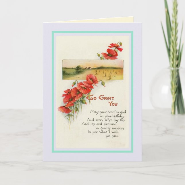 Vintage Birthday Card (Front)