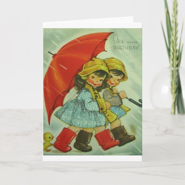 Vintage Birthday Card (Front)