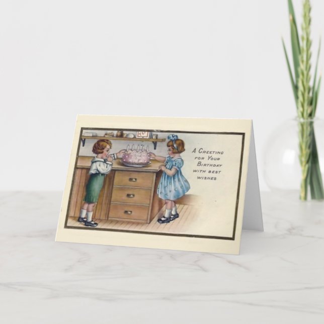 Vintage Birthday Card (Front)