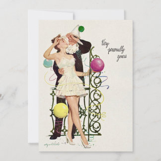Vintage Birthday Celebration Flat Card