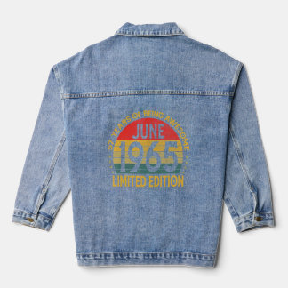 Vintage Birthday Decoration June 1965 Denim Jacket