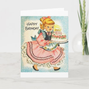 Vintage Birthday Greeting Card