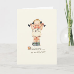 Vintage Birthday Greeting Card