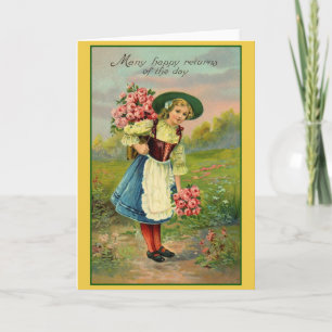 Vintage Birthday Greeting Card
