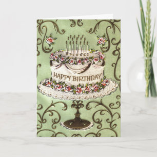 Vintage Birthday Greeting Card