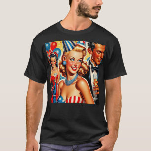 Vintage Birthday Illustration T-Shirt