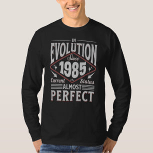 Vintage Birthday Legends Were Born In 1985 Built I T-Shirt