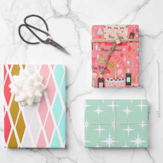 Vintage Birthday Master Gift Papers Wrapping Paper Sheet